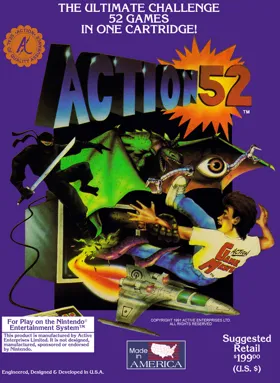 Action 52 (USA) (Rev A) (Unl) box cover front